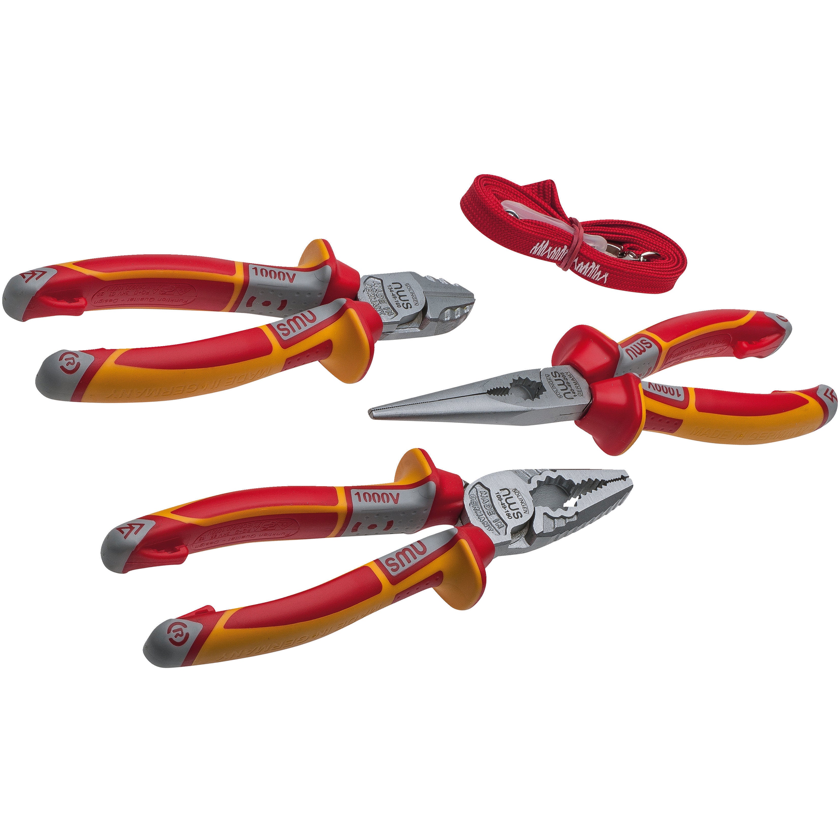 NWS NW782-3K VDE 3 Piece Pliers Set