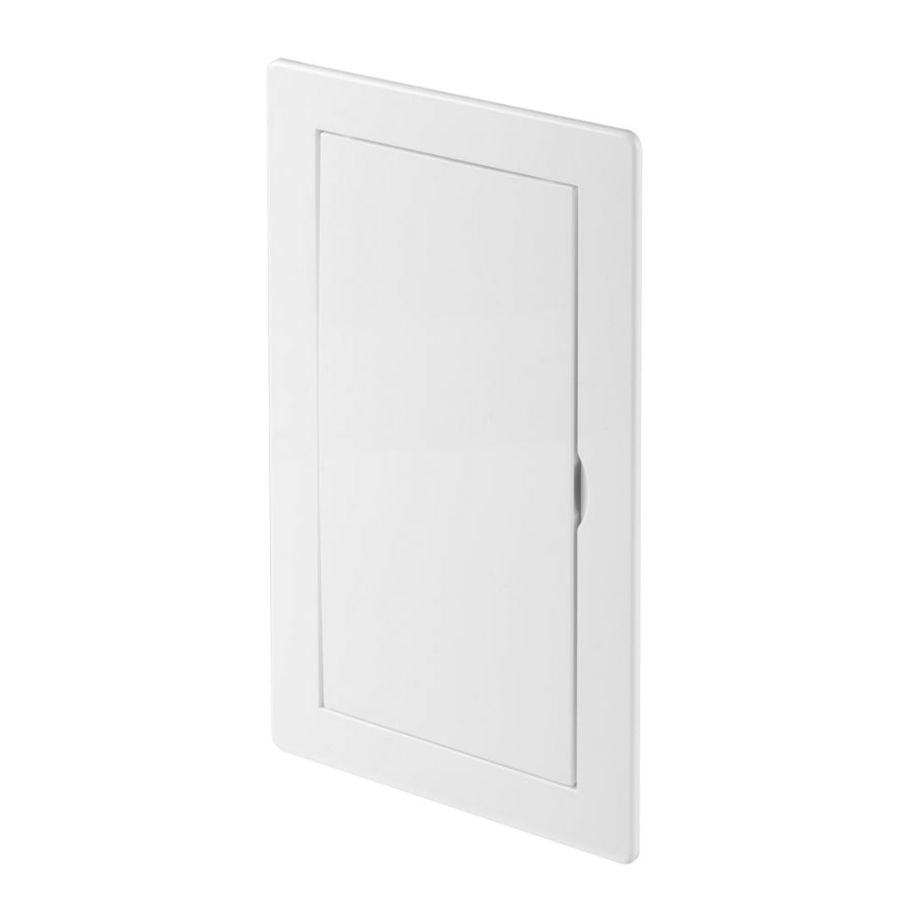 Awenta white ABS plastic access panel, 100 x 200mm.