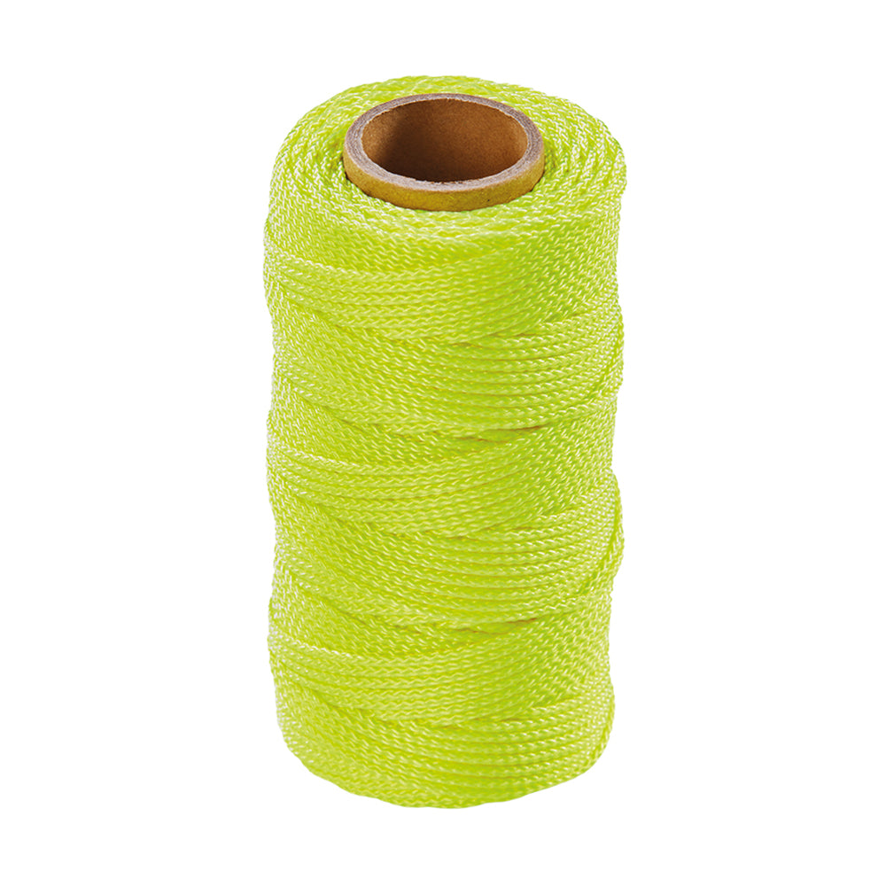 Ragni yellow hi-vis braided nylon brick line roll.