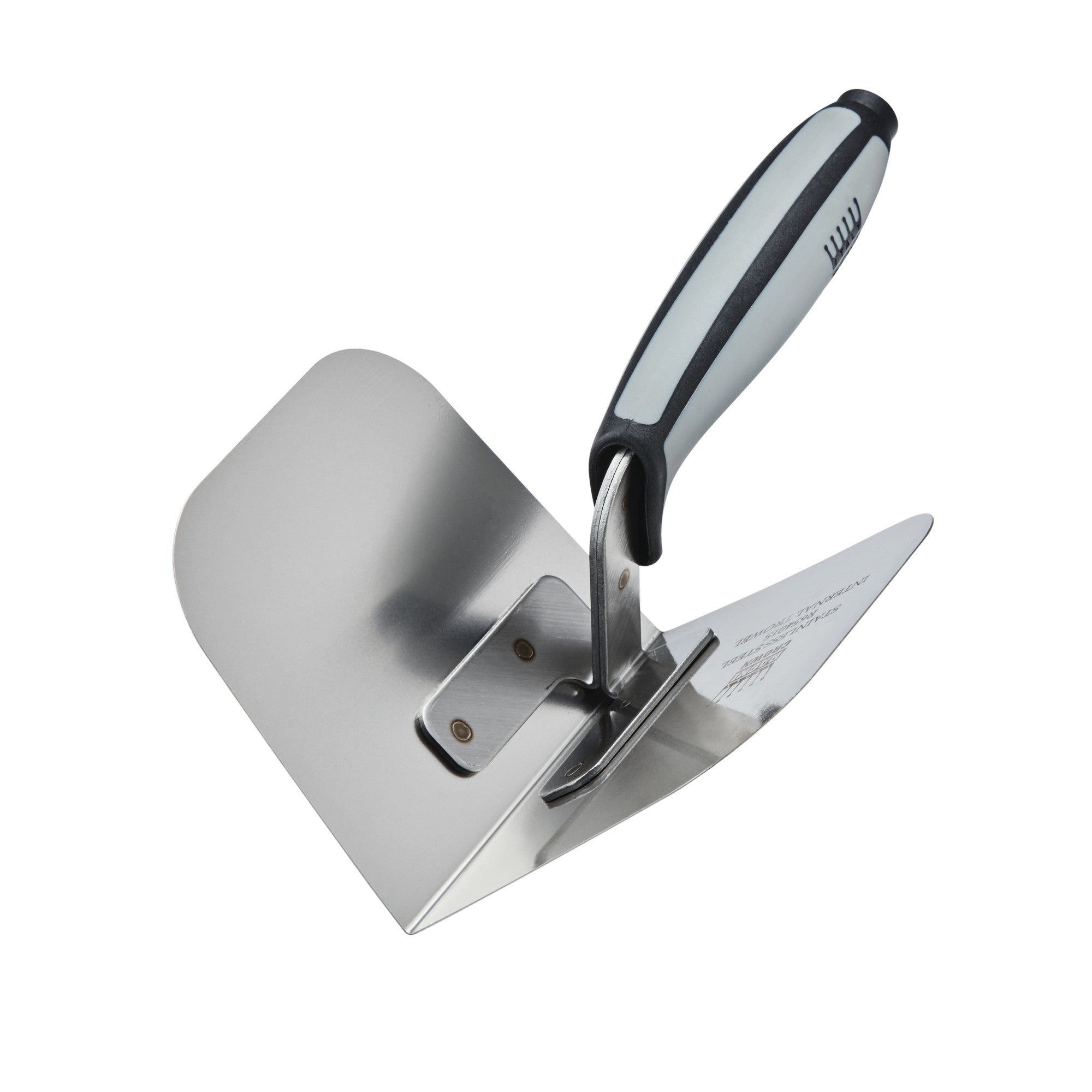 Ragni stainless steel internal corner trowel with soft-grip handle