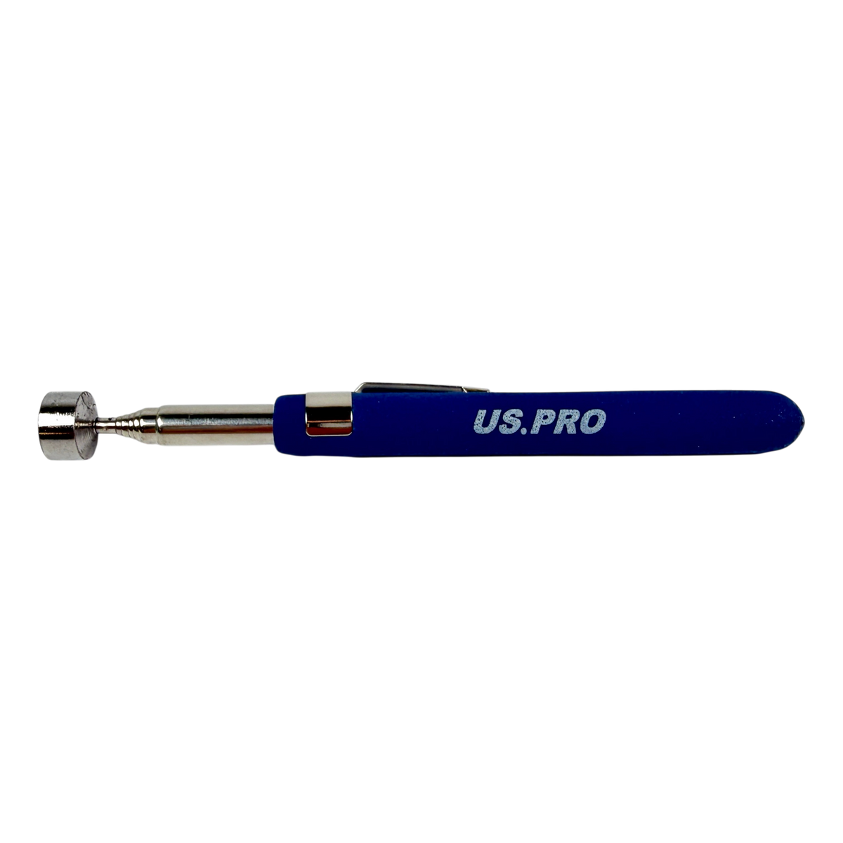 US PRO magnetic pick up tool with telescopic stainless steel shaft and pocket clip.