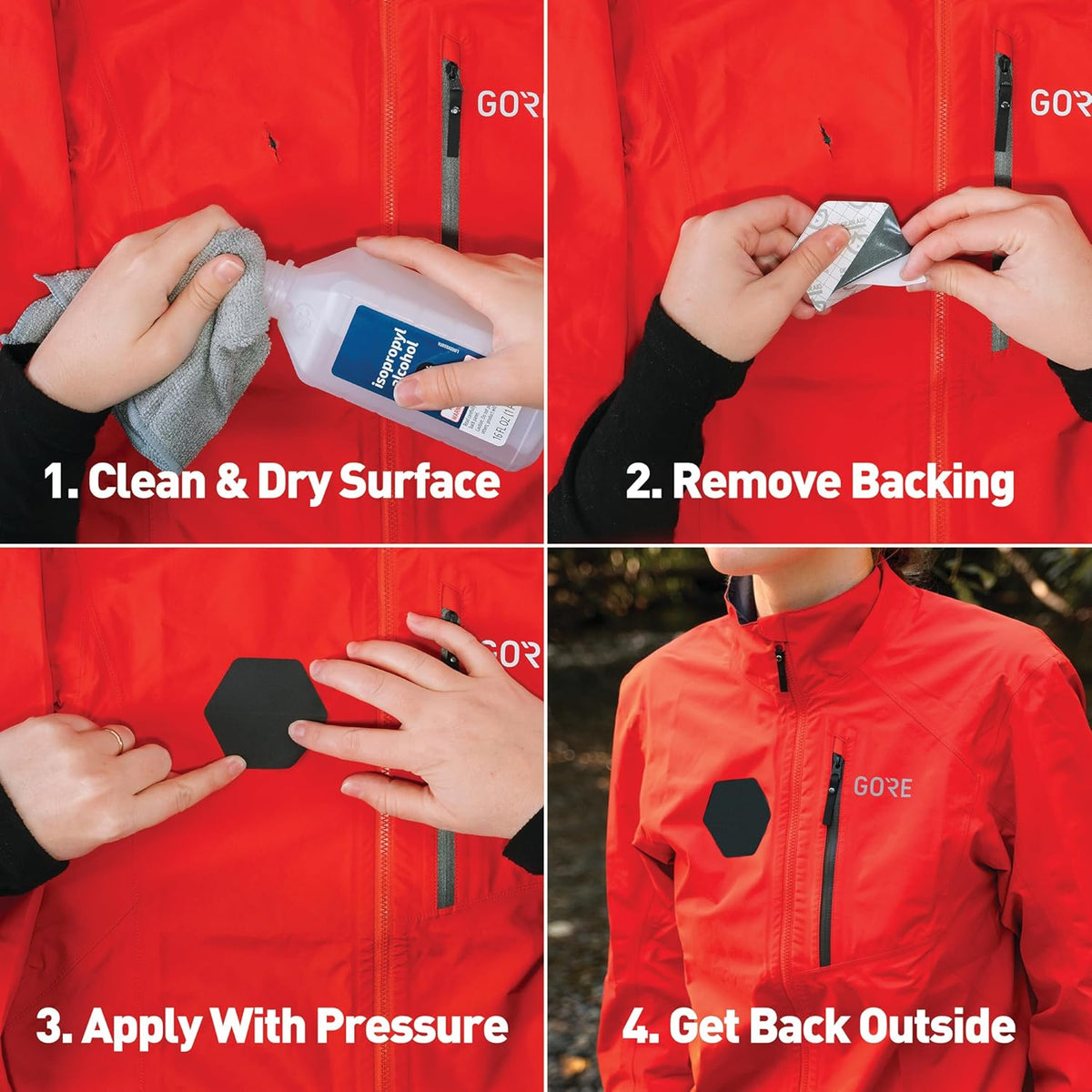Gear Aid Tenacious Tape GORE-TEX Fabric Patches