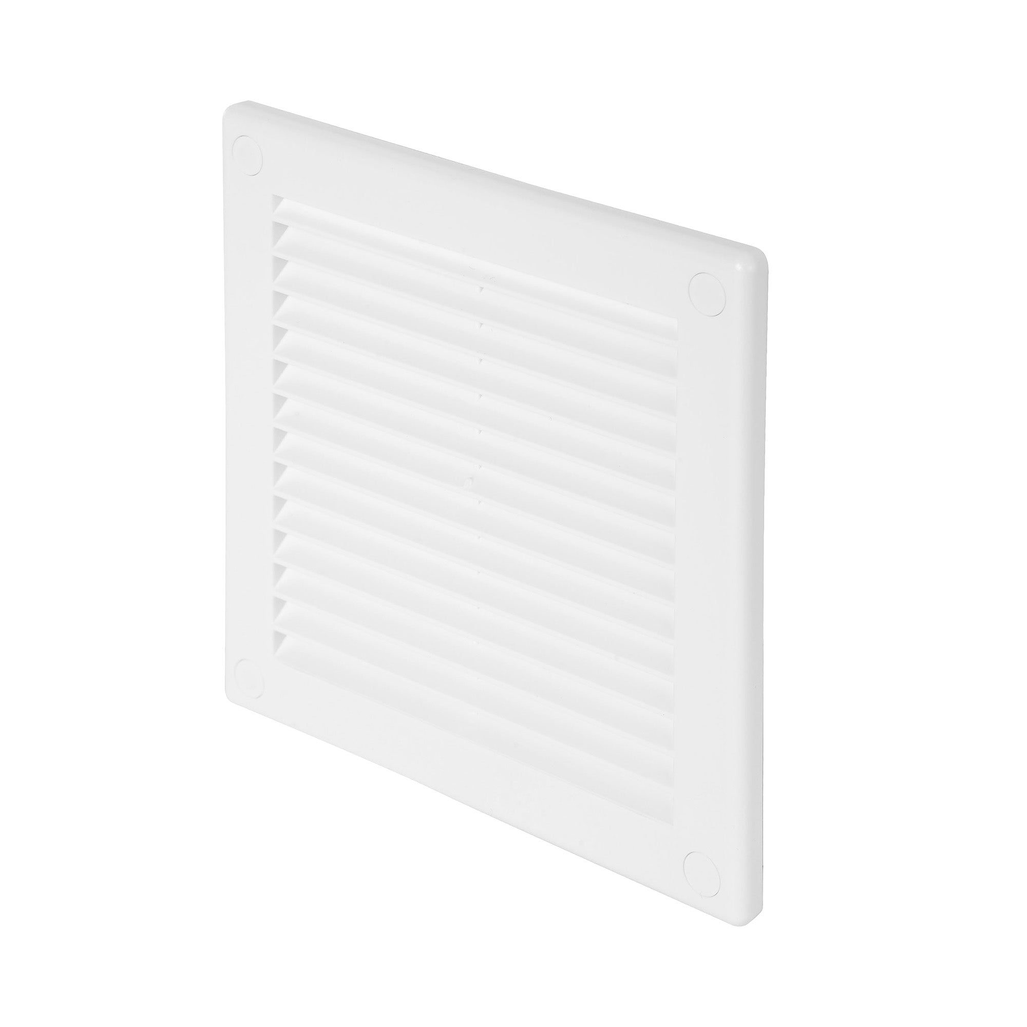Awenta 150 x 150mm Plastic Air Vent Grille Cover, White with Insect Grid Fly Net
