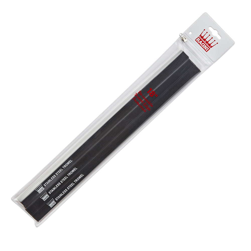 Ragni black trowel edge protectors in retail packaging, 457mm, pack of 6.